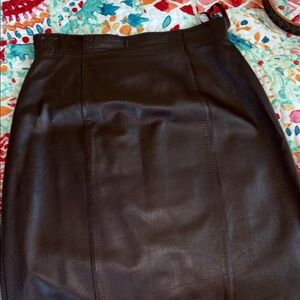 Lord & Taylor Dark Brown Pencil Skirt